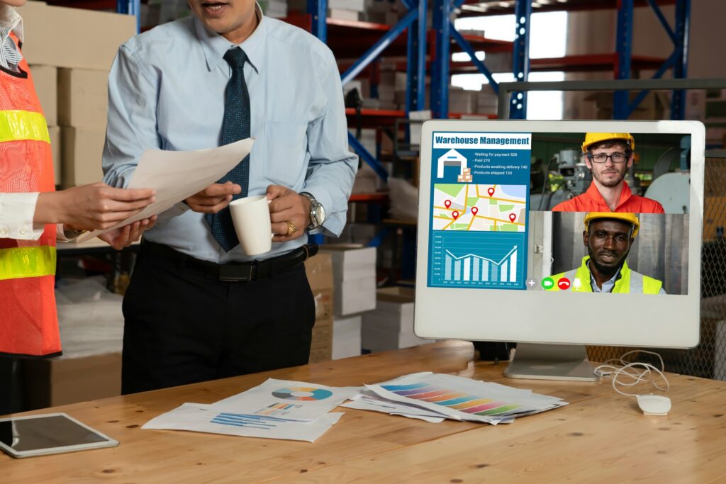 office in warehouse