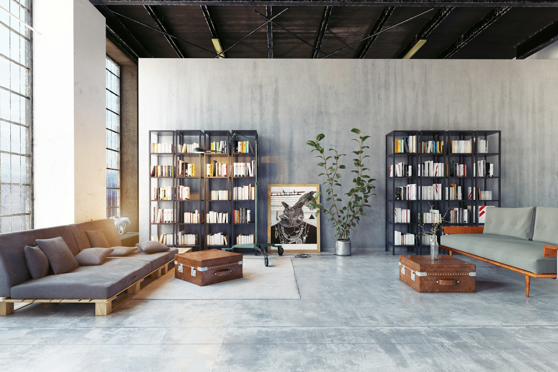 warehouse living space